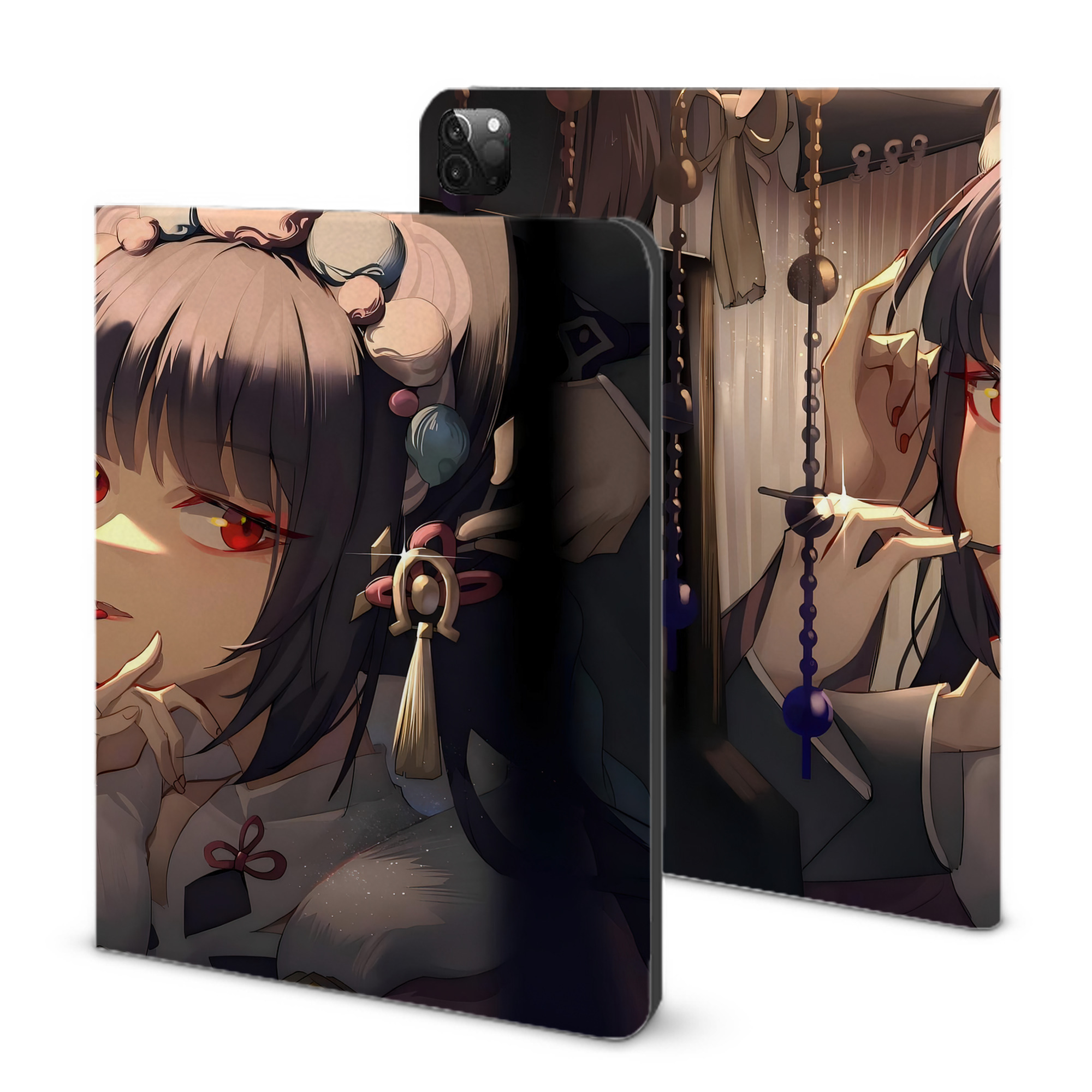 げんし神 genshin IPadケース ペンホルダー付き ブックスタイルデザイン